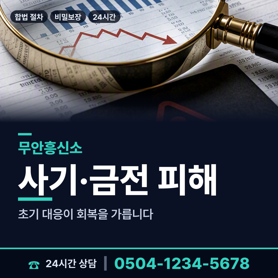 무안 해제면 흥신소의뢰비용 상담 안내